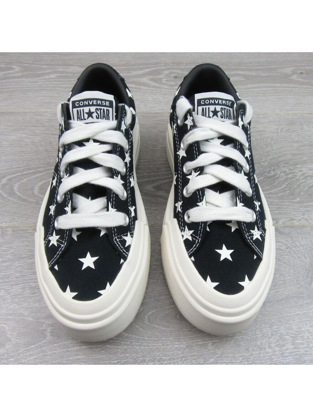 Converse CTAS Cruise Archive Stars OX  Women's Size 8 Black Shoes NEW - Picture 6 of 14